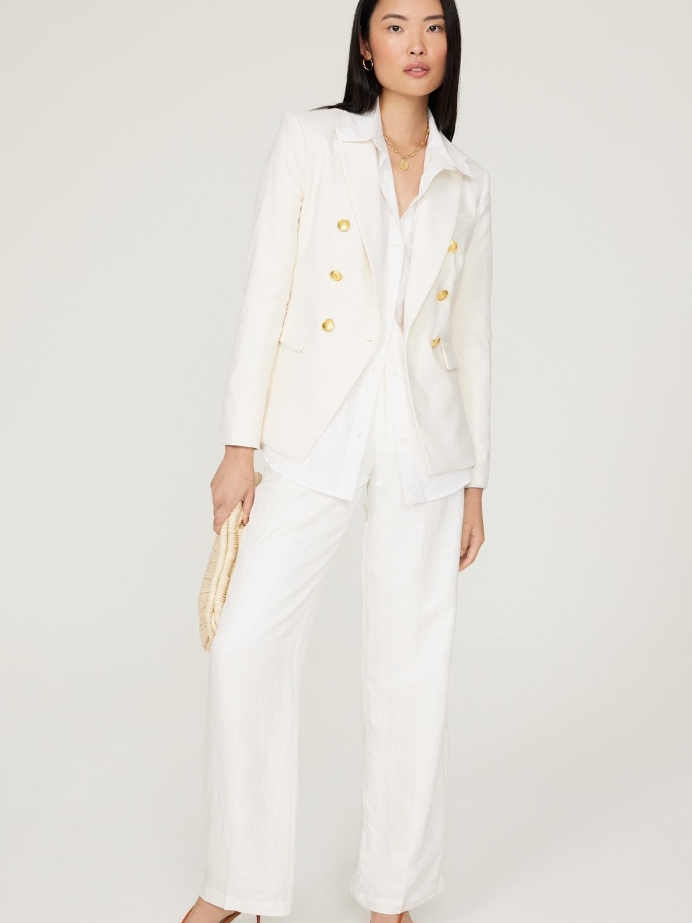 NWOT Rag & Bone Preston Double-Breasted Blazer White Size 4 Small $650